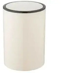 Schwingdeckeleimer Mod. Inca Creme/Schwarz, 5L, hochwertiger Kunststoff, 5 Liter