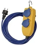 Brennenstuhl 1161750020 Strom Verl&auml;ngerungskabel Gelb, Blau 5.00m AT-N05V3V3-F 3G