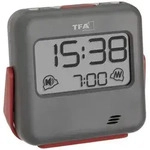 TFA Dostmann 60.2031.10 Quarz Wecker Grau Alarmzeiten 1 Vibrationsalarm, Extra...