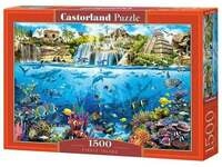 Castorland 1500 Piece Jigsaw Puzzles, Pirate Island, Ocean and Coral Life, Adult