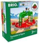 BRIO World - Lok-Drehscheibe mit Kontrollbr&uuml;cke