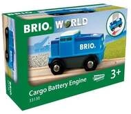 BRIO World - Blaue Batterie Frachtlok