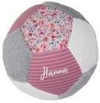Stoffball rose/grau