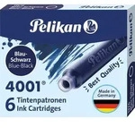 Pelikan Tintenpatronen 4001&reg; 6er Set Standard-Patronen, Blau-Schwarz