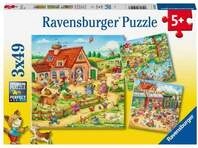 Puzzle Ravensburger Ferien auf dem Land 3 X 49 Teile
