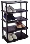 Michelino Schuhregal schwarz Schuhregal schwarz