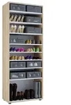 XXL Holz Gro&szlig;er Schuhschrank Schuhkommode Vandol 9
