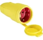 AS Schwabe 62413 Schutzkontaktkupplung Gummi 230V Gelb IP44