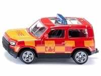SIKU 1568 - Land Rover Defender Feuerwehr, Spielzeug-Auto, Metall/Kunststoff,