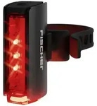 FISCHER FAHRRAD Fahrrad-R&uuml;cklicht PLUS TWIN STOP LED Schwarz