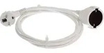 AS Schwabe 50511 Strom Verl&auml;ngerungskabel 16 A Wei&szlig; 5.00 m H05VV-F 3G 1,5 mm2