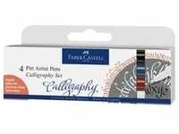 Faber-Castell Tuschestifte Pitt Artist Pens Calligraphy, 4er Set