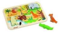 Zoo-Abenteuer: 7-teiliges Holzfiguren-Puzzle zum Greifen und Spielen