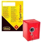 Idena Spartresor aus Metall rot 12x10x16cm