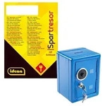 Idena Spartresor aus Metall blau 12x10x16cm