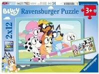 Kinderpuzzle 2x12 Teile - Spa&szlig; mit Bluey