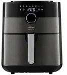 Arzum AR2074-G Hei&szlig;luft-Fritteuse 6l Timerfunktion, &Uuml;berhitzungsschutz Silber,