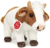 Teddy Hermann 91732 - Kuh stehend, braun/wei&szlig;, Pl&uuml;schtier, 23 cm