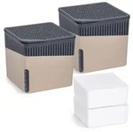 Raumentfeuchter Mod. Cube Beige 1000 g, 2er Set, beugt Schimmel und Ger&uuml;chen vor
