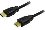 LogiLink HDMI Anschlusskabel HDMI-A Stecker, HDMI-A Stecker 0.20 m Schwarz CH0076 4K