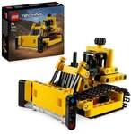 LEGO Technic 42163 Schwerlast Bulldozer, Spielzeug-Planierraupe f&uuml;r Kinder