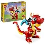 LEGO Creator 3in1 31145 Roter Drache Spielzeug mit Fisch und Ph&ouml;nix