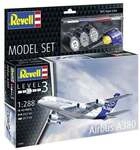 Model Set Airbus A380, Revell Modellbausatz mit Basiszubeh&ouml;r
