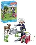 PLAYMOBIL 71467 Feuerwehr-Tierrettung