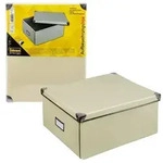 Idena Aufbewahrungsbox faltbar creme 35x28x17cm