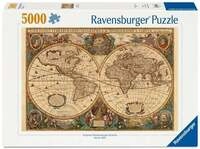 Erwachsenenpuzzle 5000 Teile - Historische Weltkarte, Henricus Hondius 1630
