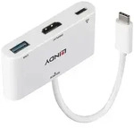 LINDY USB-C&reg; Adapter [1x USB-C&reg; Stecker - 1x HDMI-Buchse, USB 3.2 Gen 1 Buchse A
