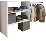 Offener Kleiderschrank Dachschr&auml;gen Regal Dacho ll