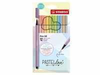 Stabilo Filzstift Pen 68 Pastellove 12er Set