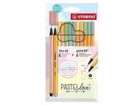 Stabilo Fineliner Pen 68 & Filzstifte point 88® Pastellove 12er Set