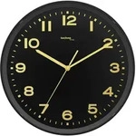 Techno Line WT 8500-1 gold Funk Wanduhr 30cm x 41mm Schwarz