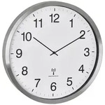 TFA Dostmann 60.3548.02 Funk Wanduhr 50.8mm x 65mm Wei&szlig;, Silber Gro&szlig;es Display