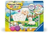 CreArt, Malen nach Zahlen Kinder - Schaf mit L&auml;mmchen