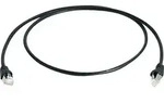 Teleg&auml;rtner 100008033 RJ45 Patchkabel CAT 6a S/FTP 0.25 m Schwarz Flammwidrig,