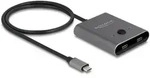 Delock 11500 USB-C&reg; (USB 3.2 Gen 2) Umschalter Grau