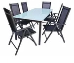 7 tlg Alu Gartenset Sitzgruppe Tisch St&uuml;hle 189 MA