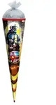 Motivschult&uuml;te, Feuerwehrmann, 85cm, Folie & Silbert&uuml;ll
