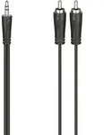 Hama 00205110 Klinke / Cinch Audio Anschlusskabel [2x Cinch-Stecker - 1x