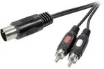 SpeaKa Professional SP-7870640 DIN-Anschluss / Cinch Audio Anschlusskabel [1x