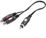 SpeaKa Professional SP-7869820 Cinch Audio Y-Adapter [1x Cinch-Stecker - 2x