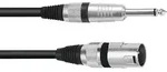 Omnitronic 3022519B XLR Adapterkabel [1x XLR-Stecker 3 polig - 1x Klinkenstecker 6.3