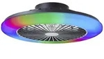 Brilliant G60020/06 Salerno LED-Deckenleuchte mit Ventilator LED-Modul 40W Schwarz
