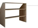 Offener Kleiderschrank Dachschr&auml;gen Regal Dacho l