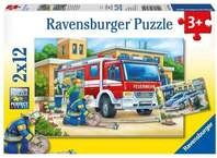 Puzzle Ravensburger Polizei und Feuerwehr 2 X 12 Teile