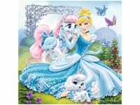 Puzzle Ravensburger Palace Pets - Belle, Cinderella und Rapunzel 3 X 49 Teile