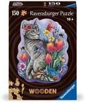 Wooden Puzzle 150 Teile - Fr&uuml;hlingskatze